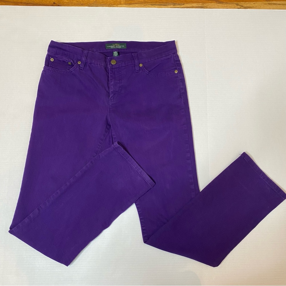 Lauren, Ralph Lauren: Modern Straight fit denim, Royal Purple. Size:6